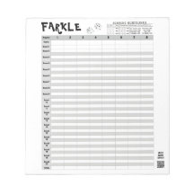 Farkle Score Sheets mit Regeln einfach wegreißen