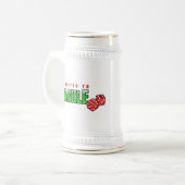 FARKLE - süchtig Bierglas (Vorderseite Links)