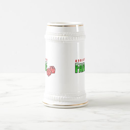 FARKLE - süchtig Bierglas (Mittel)