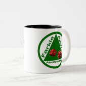 Farkle Süchtige anonym Zweifarbige Tasse (VorderseiteRechts)