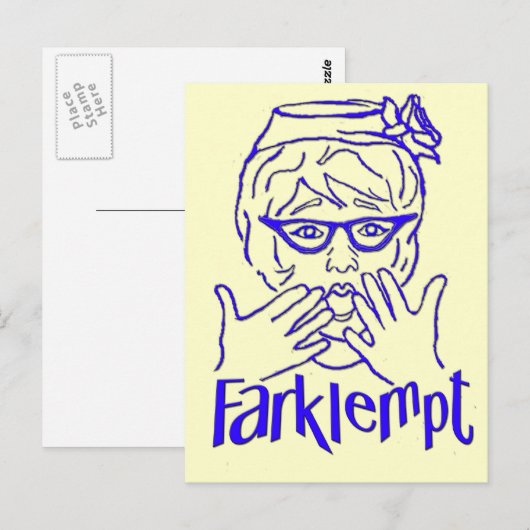 Farklempt Postkarte (Vorne/Hinten)