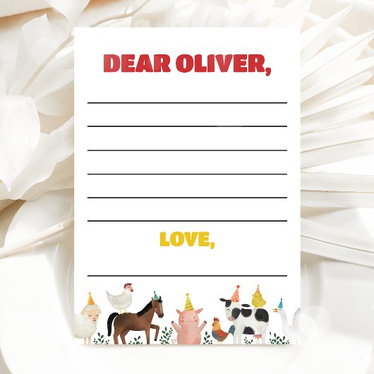 Farm 1st Birthday Time Capsule Card Einladung