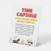 Farm 1st Birthday Time Capsule Sockelschild (Vorderseite)