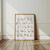 Farm Alphabet ABC Poster Kids Room Decor