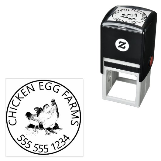 Farm and Phone Custom Egg Stamp Permastempel (Beispiel)