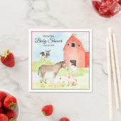 Farm Animal Baby Shooting Paper Napkins Serviette (Beispiel)