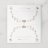 Farm Animal Barnyard Baby Dusche Platzkarte (Außenseite Aufgefaltet)