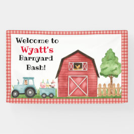 Farm Animal / Barnyard Birthday Banner