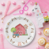 Farm Animal Barnyard Birthday Paper Plate Pappteller (Party)