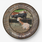 Farm Animal Barnyard Fun Personalisiertes Party Pappteller (Vorderseite)