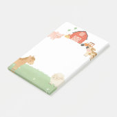 Farm Animal Barnyard Wasserfarbe Sticknotizen Post-it Klebezettel (angewinkelt)