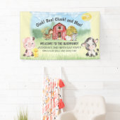 Farm Animal Barry Thema 2. Geburtstag Banner (Insitu)