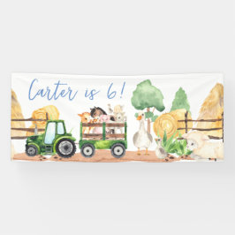 Farm Animal Birthday Party Banner