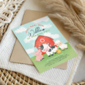 Farm Animal Boys Barnyard 2. Geburtstag Einladung