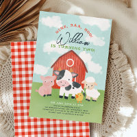 Farm Animal Boys Barnyard 2. Geburtstag