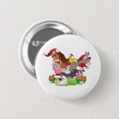 Farm Animal Christmas Button (Vorne & Hinten)