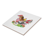 Farm Animal Christmas Fliese (Seite)