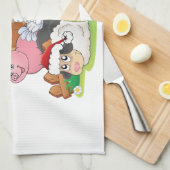 Farm Animal Christmas Handtuch (Viertel Falte)