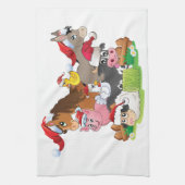 Farm Animal Christmas Handtuch (Vertikal)