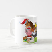 Farm Animal Christmas Kaffeetasse (Vorderseite Links)