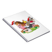 Farm Animal Christmas Notizblock (Rechte Seite)