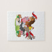 Farm Animal Christmas Puzzle (Horizontal)