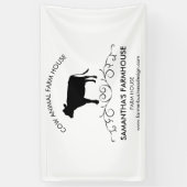 farm animal Cow Silhouette Banner (Vertikal)