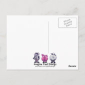 Farm Animal Danke Postcard Postkarte (Rückseite)