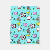 Farm Animal Fleece Blanket (Vorderseite)