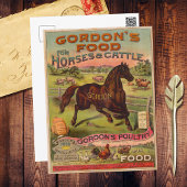 Farm Animal Food Advertising Ephemera Postkarte