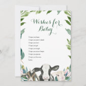 Farm Animal Greenerity Boy will Baby Card Einladung (Vorderseite)
