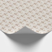 Farm Animal Toile (Khaki)  Geschenkpapier (Ecke)