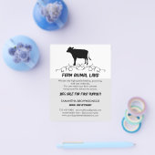 Farm Animal Veterinary Services Cow Flyer (Einzeln)