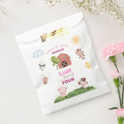 Farm animals Any Age Birthday Geschenktütchen (Versiegelt)