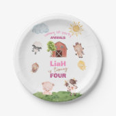 Farm animals Any Age Paper Plate Pappteller (Vorderseite)