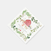 Farm Animals Baby Shower Party Paper Napkins Serviette (Ecke)