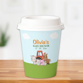 Farm Animals Baby Shower Party Pappbecher