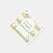 Farm Animals Barnyard 1st Birthday Serviette (Ecke)