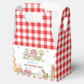Farm Animals Barnyard Kids Birthday Favor Boxes Geschenkschachtel (Geöffnet)