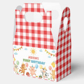 Farm Animals Barnyard Kids Birthday Party Geschenkschachtel (Geöffnet)