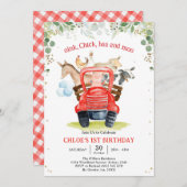 Farm Animals Birthday Invitation Einladung (Vorne/Hinten)