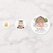 Farm Animals, Cute Animals, Barn, Baby Shower Konfetti (Vorderseiten)