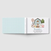 Farm Animals, Cute Animals, Barn, First Birthday Gästebuch (Voll)
