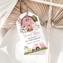 Farm Animals, Cute Animals, Barn, First Birthday Geschenkanhänger