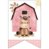 Farm Animals, Cute Animals, Barn, First Birthday Wimpelkette (Erste Fahne)