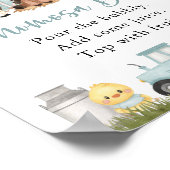 Farm Animals, Cute Animals, Blue Barn, Momosa Bar Poster (Ecke)