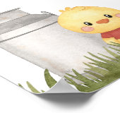 Farm Animals, Cute Animals, First Birthday Welcome Poster (Ecke)