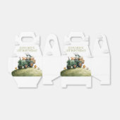 Farm Animals Green Tractor Birthday Geschenkschachtel (Ungefaltet)