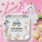 Farm Animals Kids Birthday Party Paper Plates Pappteller (Party)