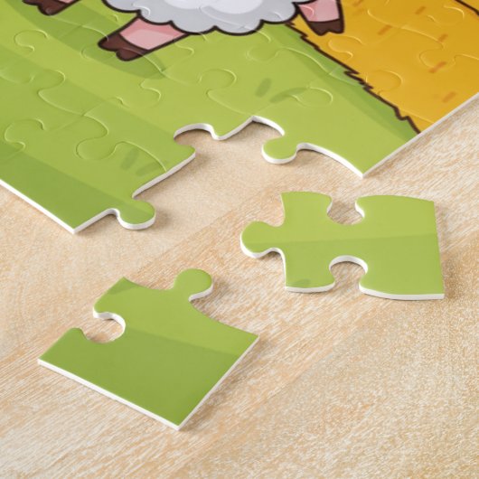Farm Animals Kids Puzzle | Cute Cow Pig Sheep Chic (Seite)